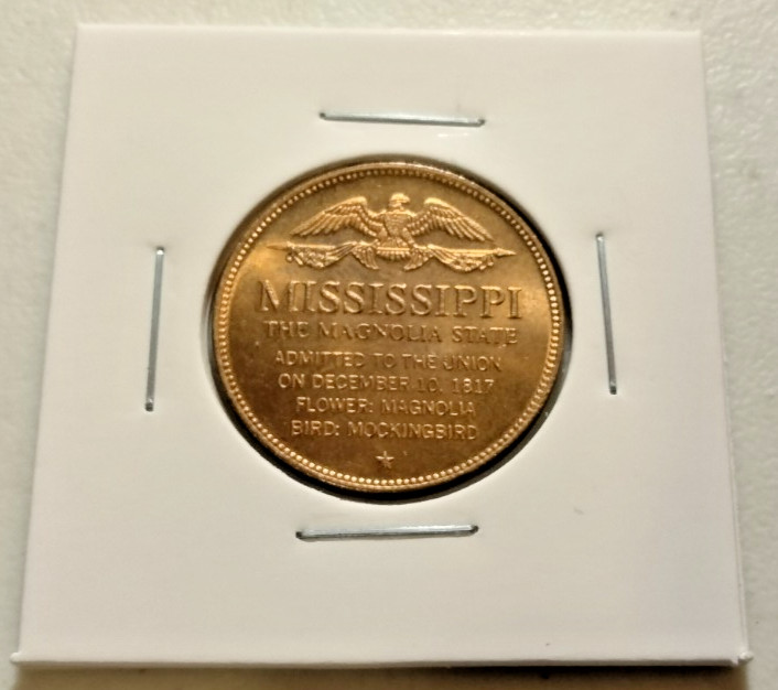 Mississippi - The Magnolia State - U.S. State Token (IN#16047)