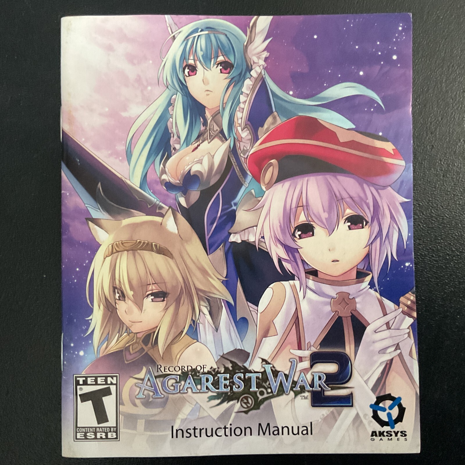 Record of Agarest War Zero 2 PS3 PlayStation 3 Instruction Manual Only