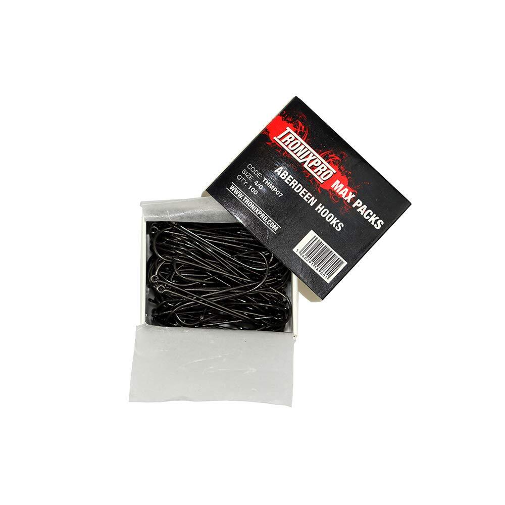 Tronixpro Max Packs 100 x Aberdeen Sea Fishing Hooks 4/0 Size