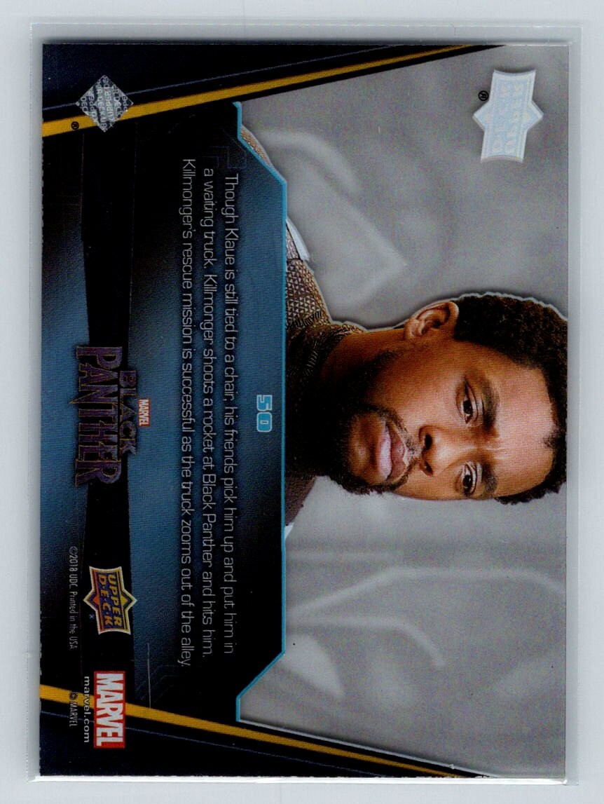 2018 UD Marvel Black Panther Clear T'Challa Killmonger - Acetate - Surface