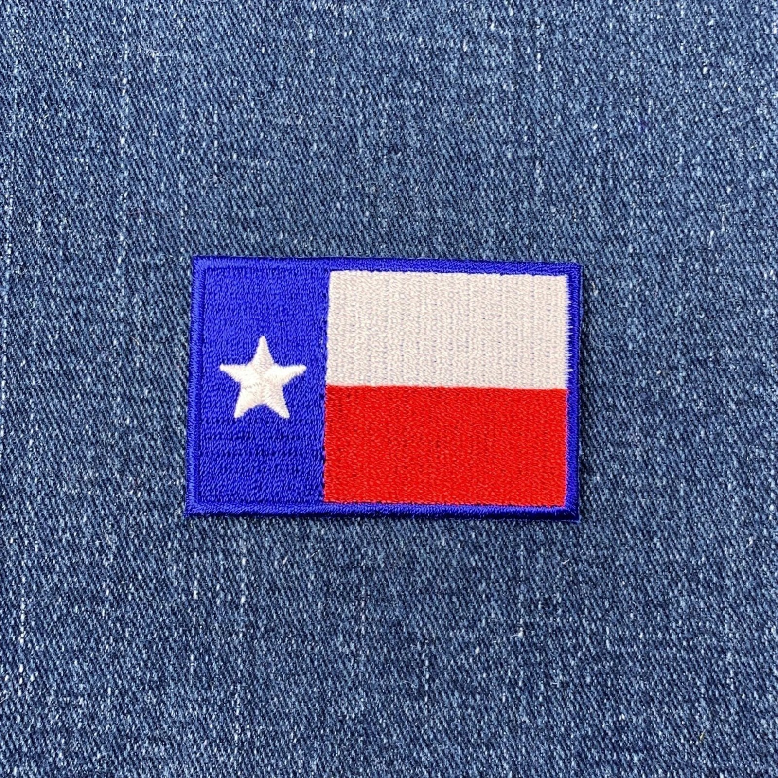 Texas Flag Patch - Embroidered Dallas Houston Austin Badge 2-1/8" (Iron On)