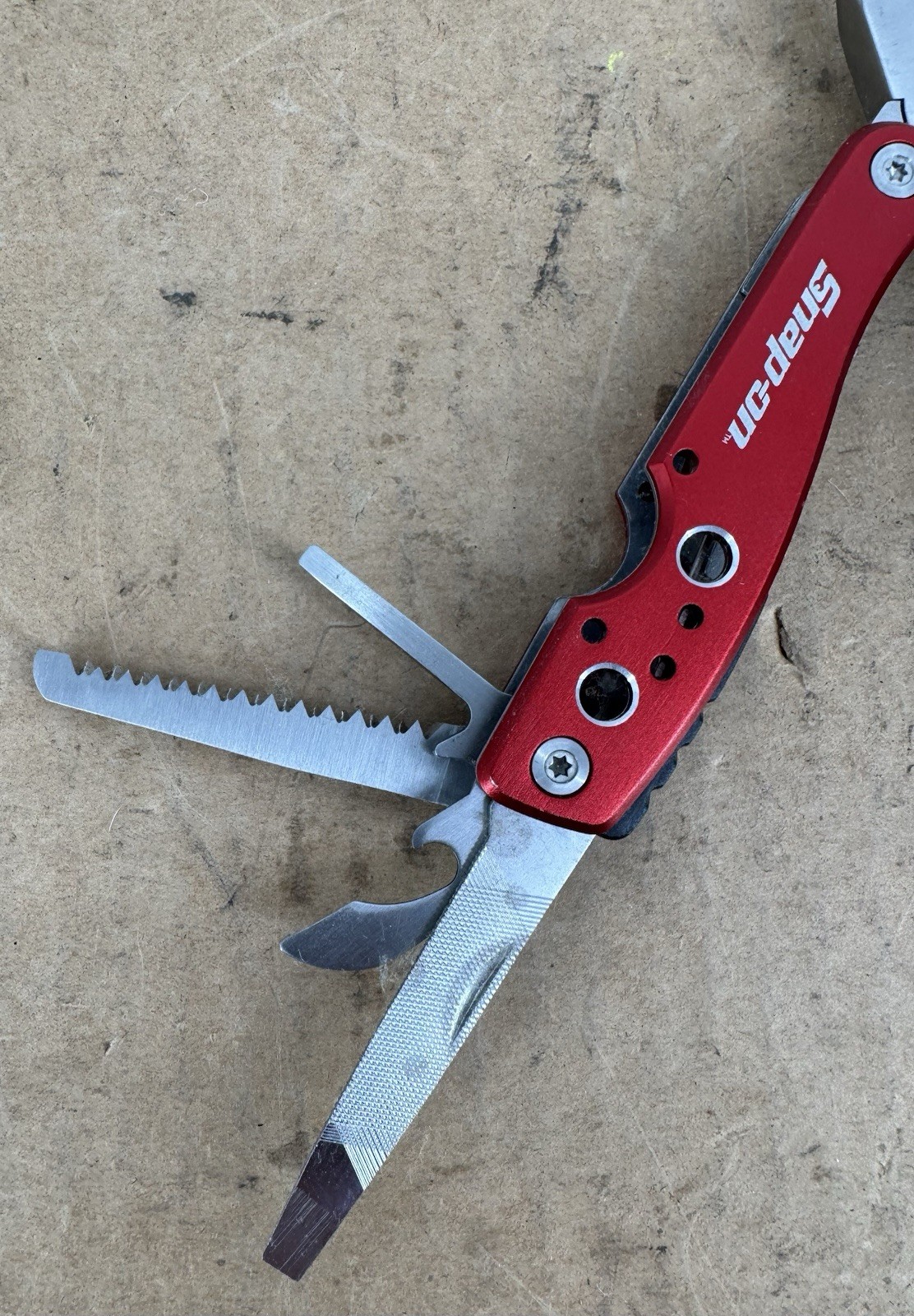 Snap On Tools Multi Tool Folding Pocket Knife W/ Pliers Compact Tool
