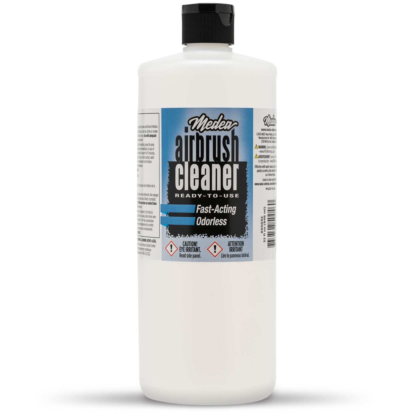 Medea Airbrush Cleaner 32 oz – Ready-to-Use Solution for Airbrushes, Paint Br...