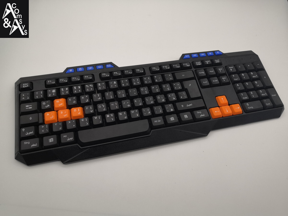 PC keyboard German Arabic keyboard German Arabic Arabic German wireless
