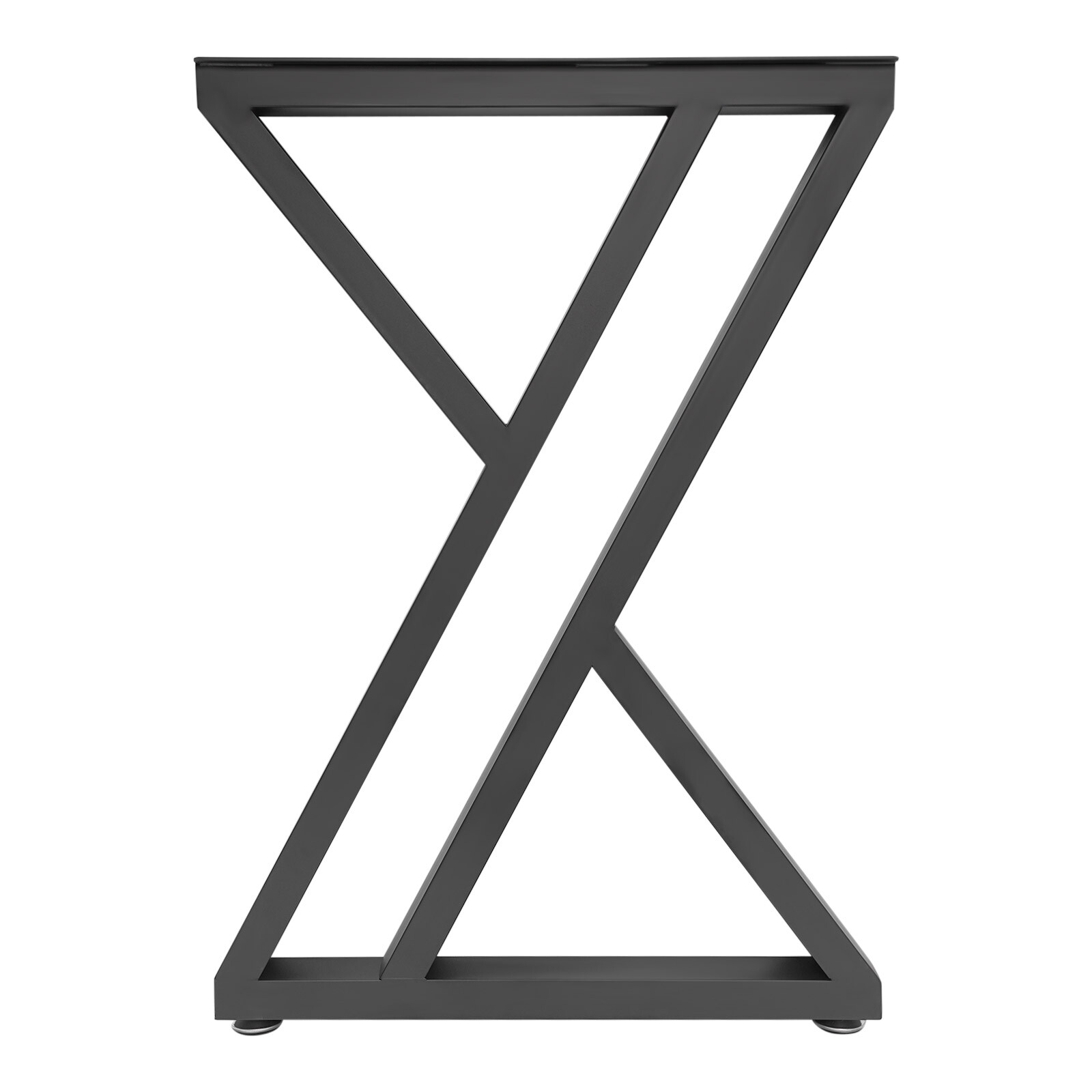 Modern Iron Table Legs X-Shaped Desk Legs Metal Furniture Dining Table Legs 2PCS