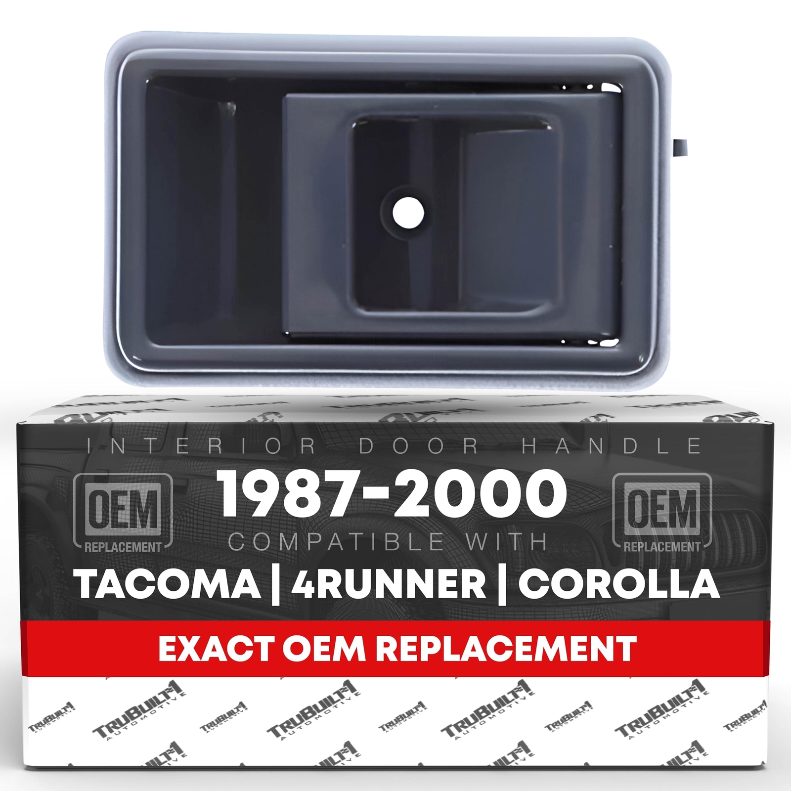 Interior Front/Rear Passenger Door Handle for 88-93 Toyota Corolla, 4Runner -...