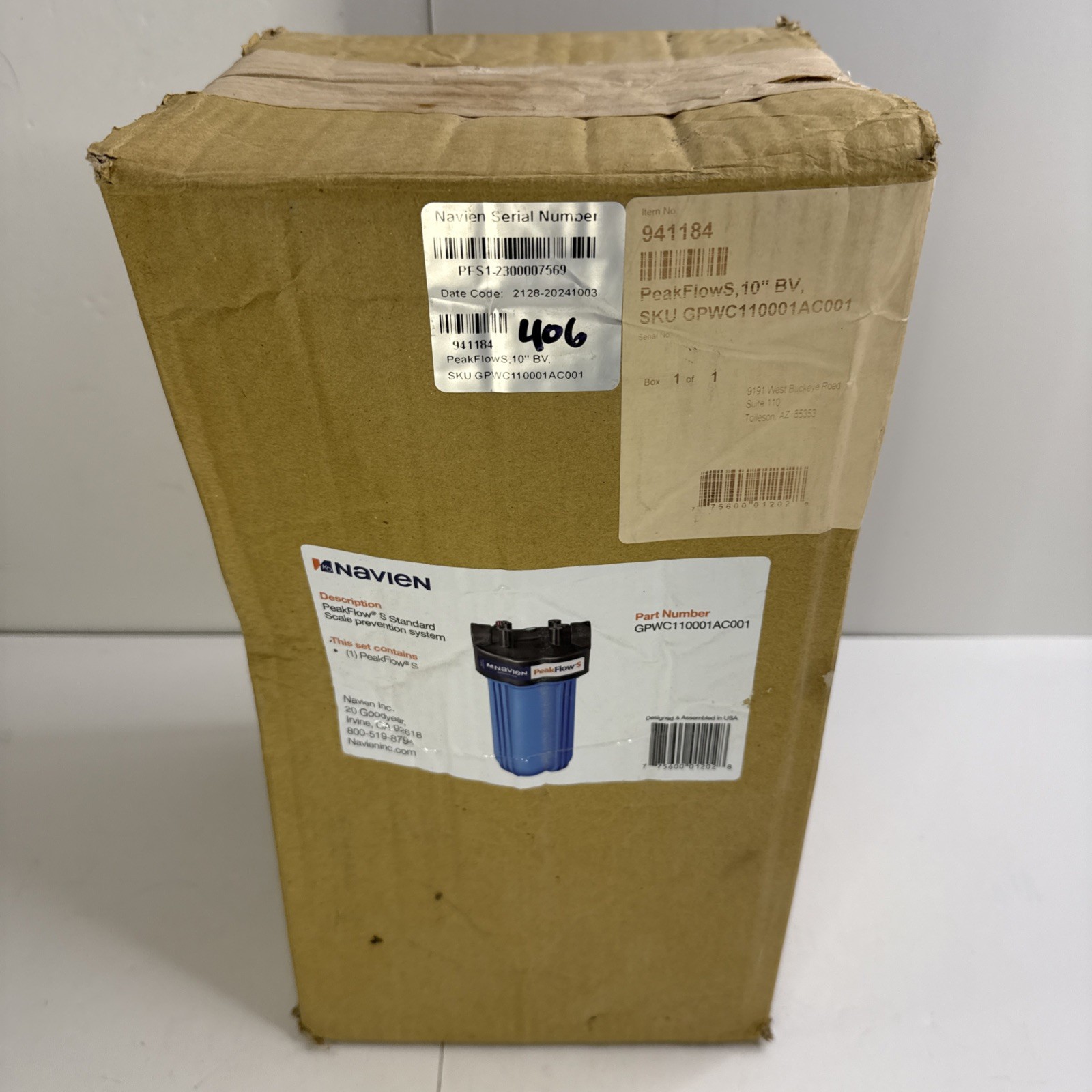 NAVIEN GPWC110001AC001 Peak Flow S Standard Scale Prevention System