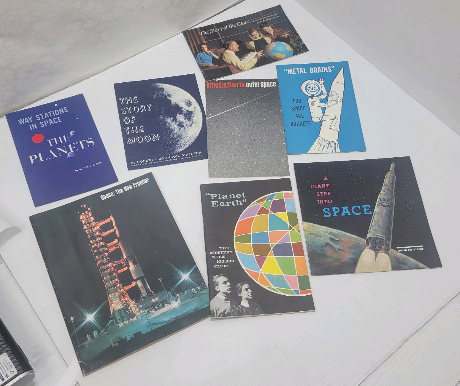 Vintage Space Exploration Booklet 8 Pc Lot NASA Moon Planets GM 1950s 1960s