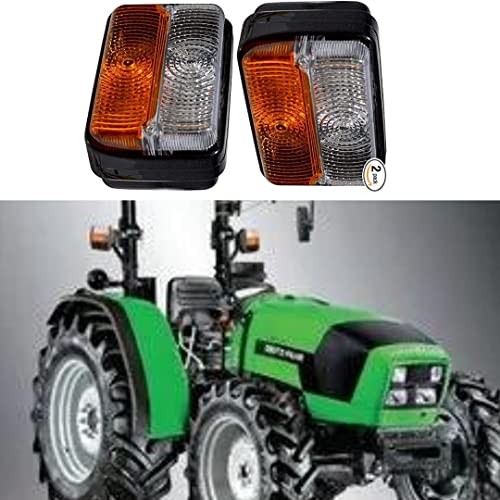 Front Indicator Lamp tractor lights Set with 12V Bulb Compatible with Massey