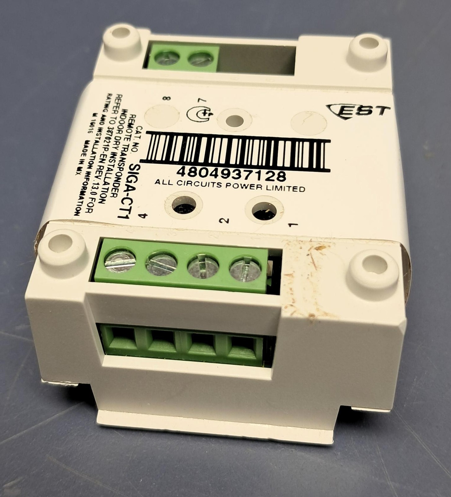 Edward - SIGA-CT1 - Single Input Module for Fire Alarm System - NEW