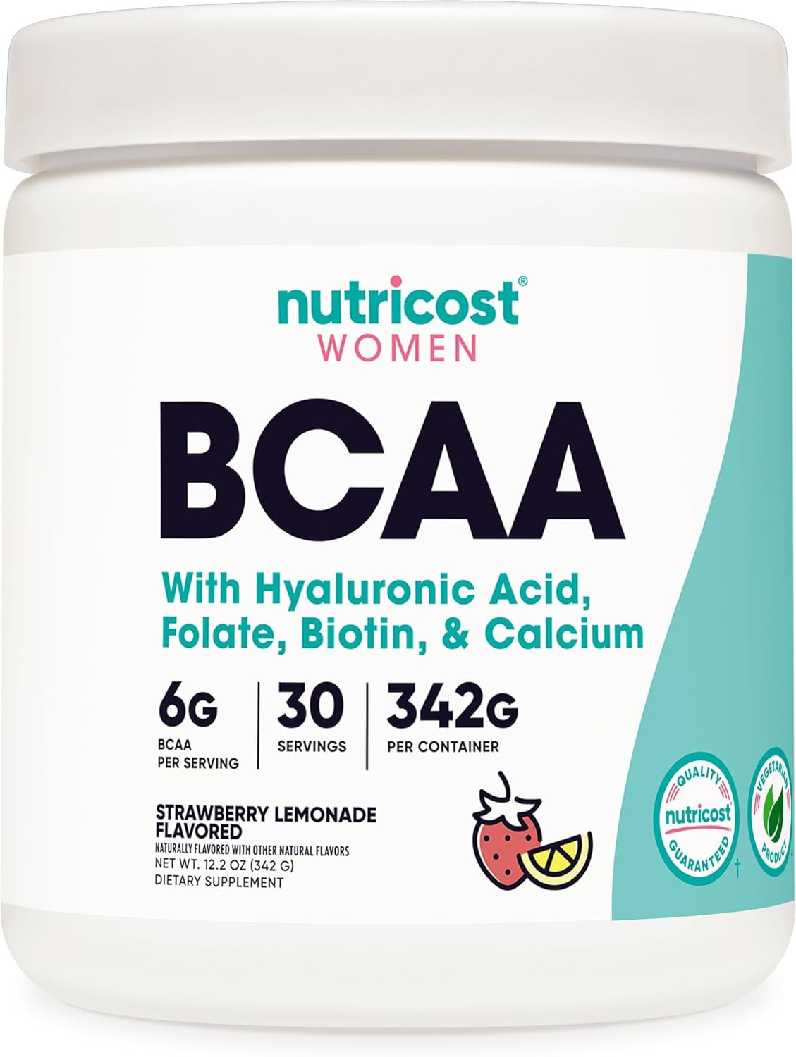 BCAA for Women (Strawberry Lemonade, 30 Servings) - Formulated Specifically for