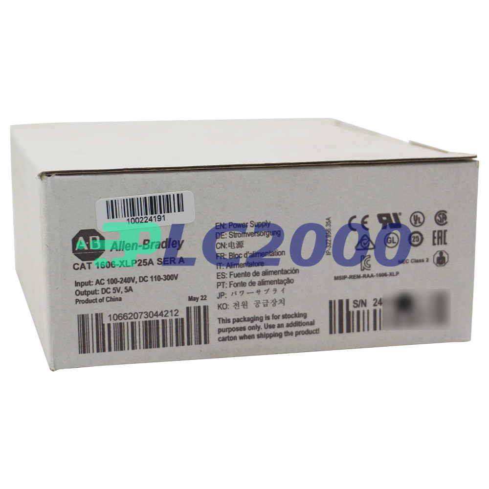 New Allen-Bradley 1606-XLP25A Power Supply,Compact Family,Global Input Voltage