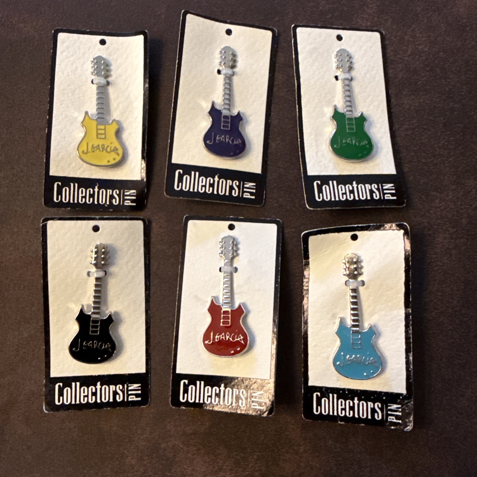 Grateful Dead Pins Jerry Garcia Guitar Six  2013 Collectors Pinback Enamel