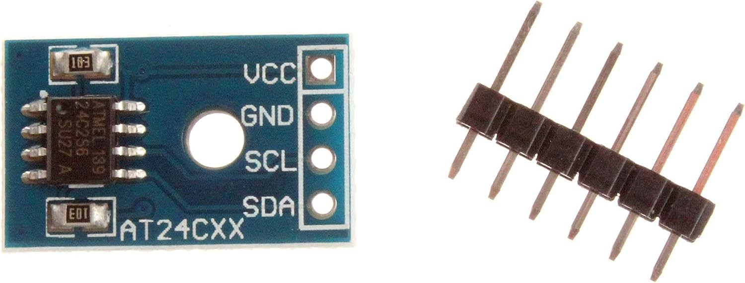 2x AT24C256 EEPROM Memory Modules - Compact Design for Enhanced Projects
