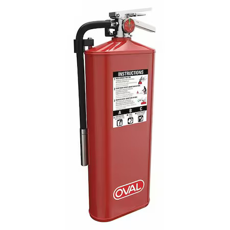 Oval 10Habc Fire Extinguisher,  10 Lb Capacity,  Class Abc , Ul Rating4a:80B:C