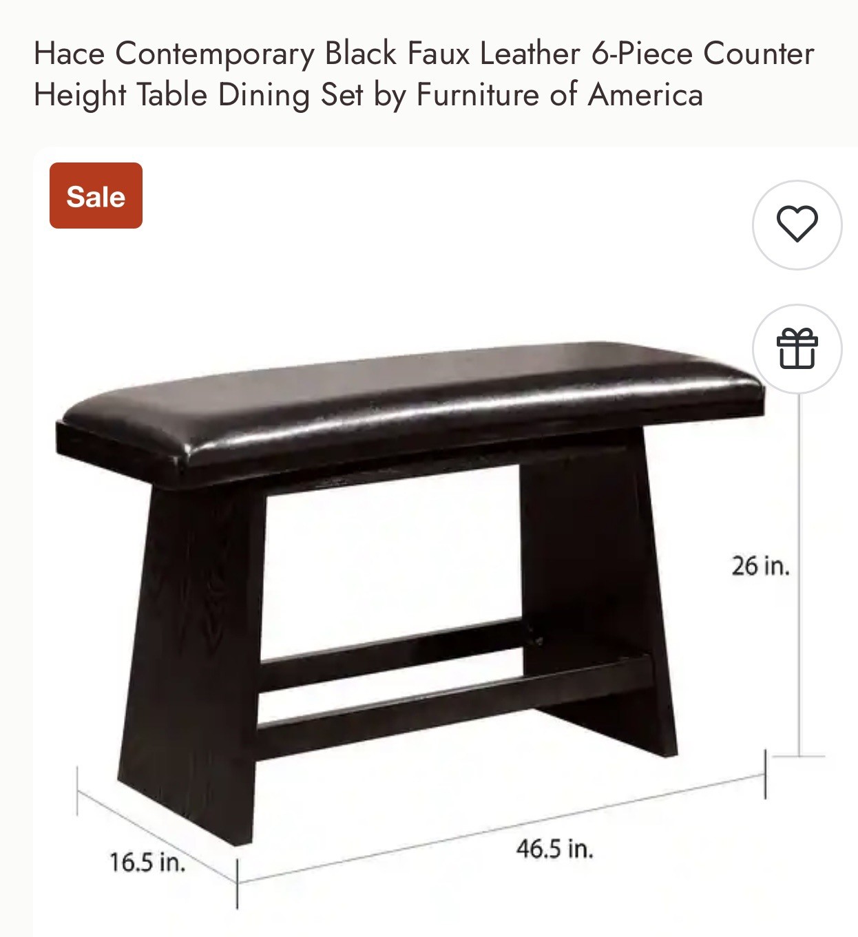 ROOMS TO GO modern dining room set table 4 chairs