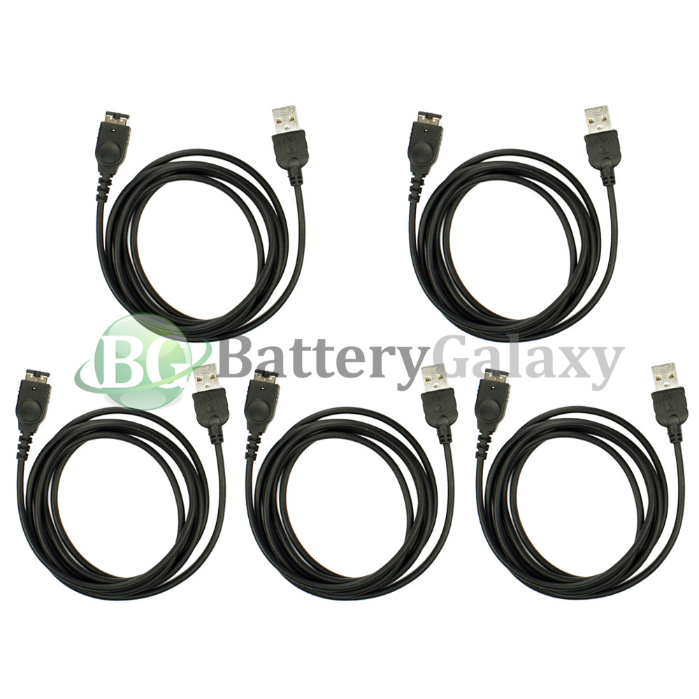 5 NEW USB Battery Charger Cable Cord for Nintendo DS NDS Gameboy Advance GBA SP