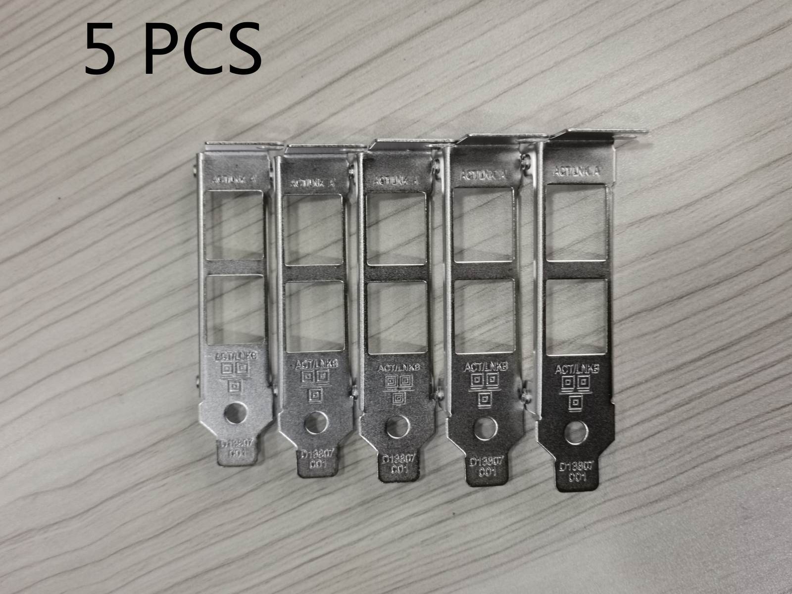 LOT fo 5 Low Profile Bracket HP NC360T;Dell X3959,D33682,G174P,JP8D1,01P81