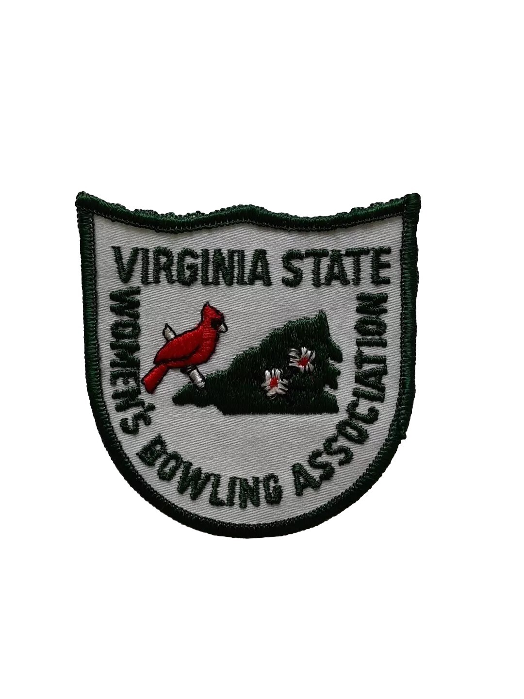 Vintage Bowling Patch Virginia State Womens Bowling Association