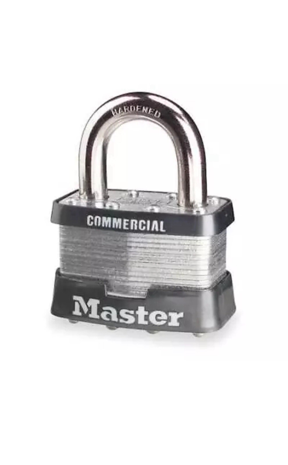 Master Lock 5Ka Padlock, Keyed Alike, Standard Shackle, Rectangular Steel New