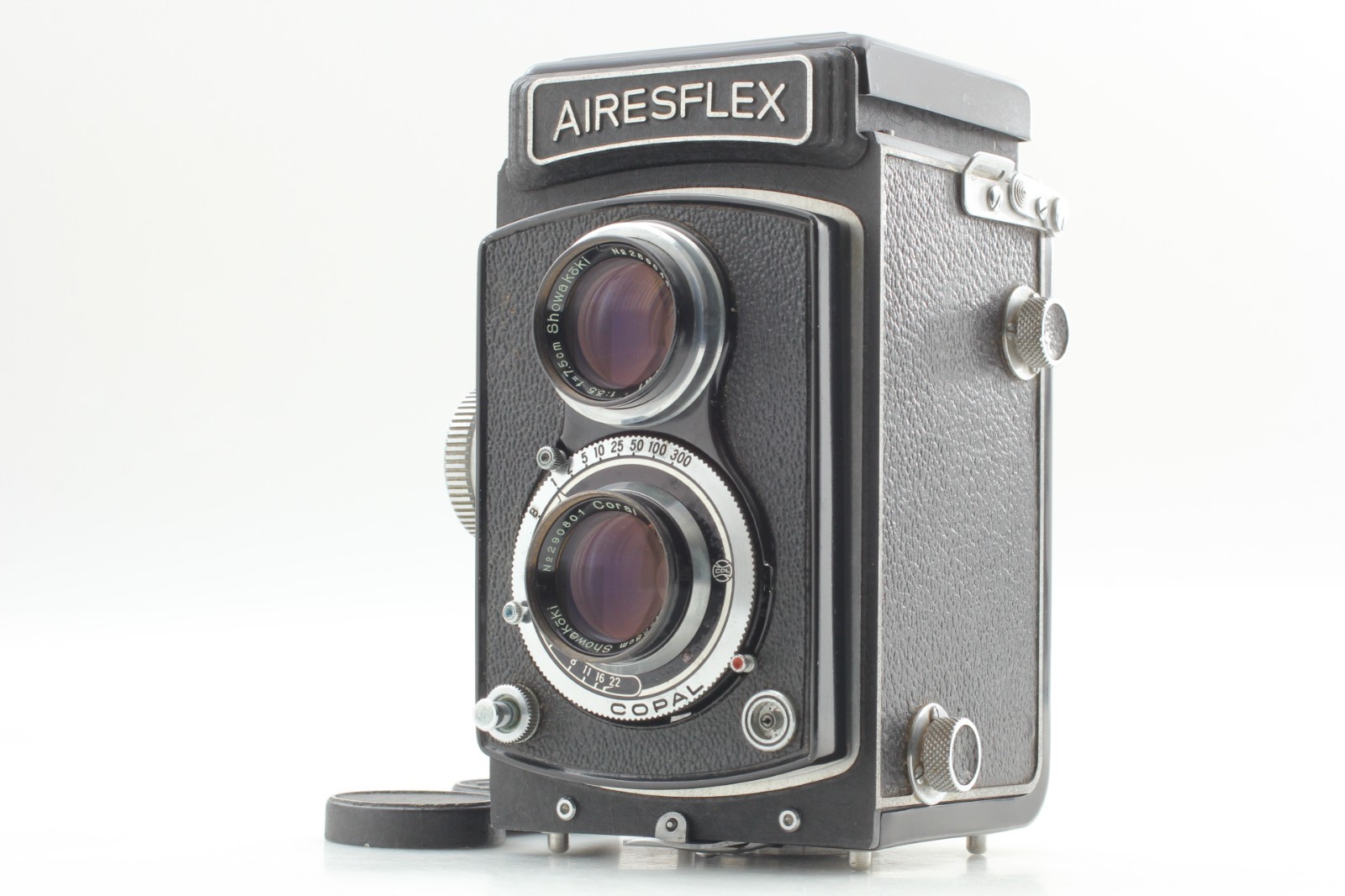 [ALMOST MINT w/ Cap] Airesflex Model U TLR Film Camera Coral AC 75mm f3.5 JAPAN
