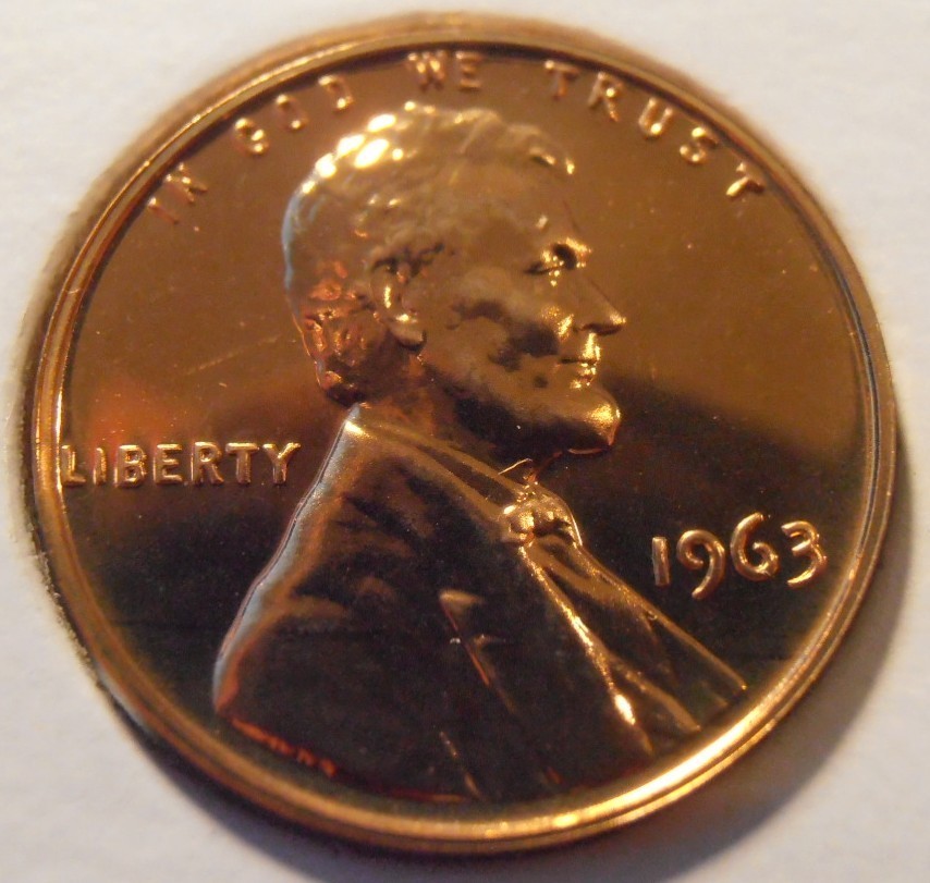 1963 BU PROOF Lincoln Cent, Several are available, FREE SHIPPING
