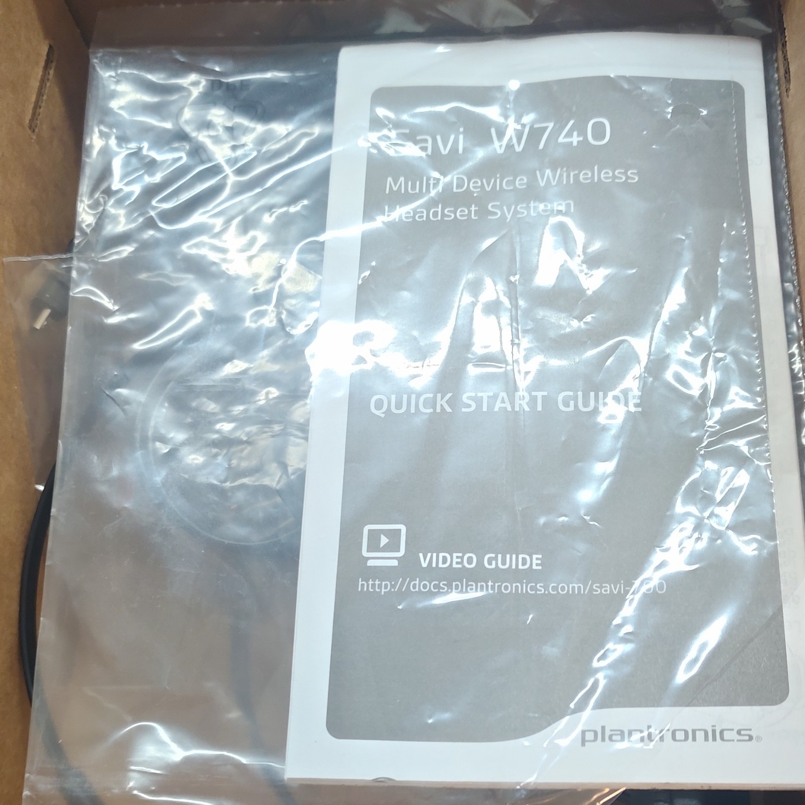 Plantronics Savi 740 (W740) DECT Wireless Single-Ear Headset USB RJ-9 3.5mm