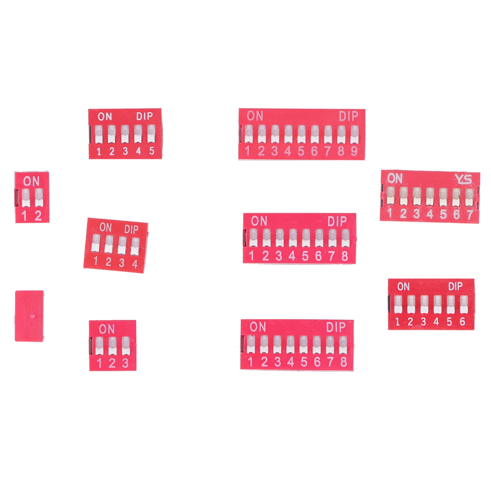 45Pcs Dip Switch Assorted Kit Durable Toggle Switch For Circuit Breadboards Hot