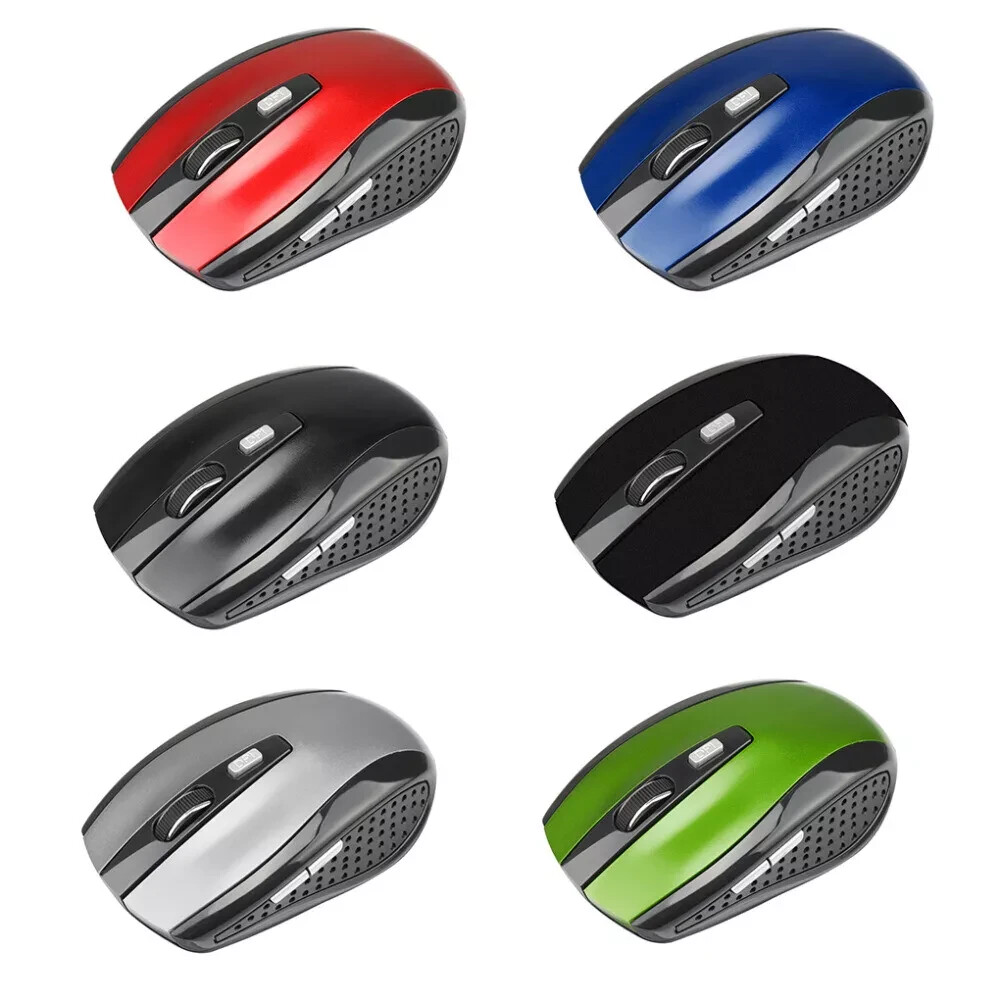 2 Wireless Optical Mouse Mice 2.4GHz USB Receiver For Laptop PC Computer DPI USA