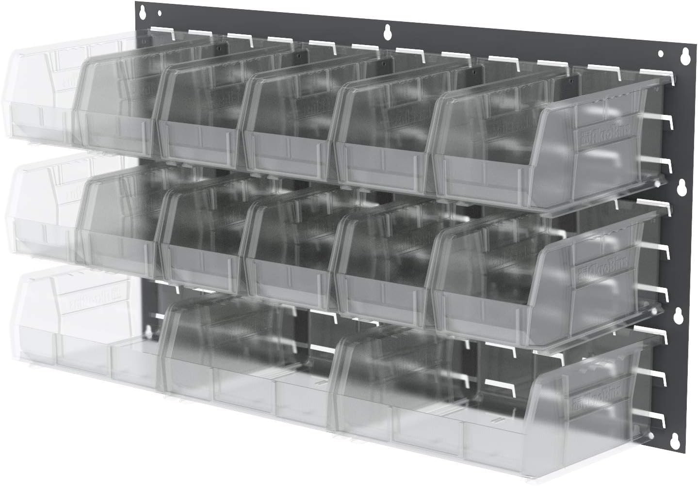 30235 AkroBins Plastic Storage Bins, Space-Saving Stackable Bins for Garage, ...