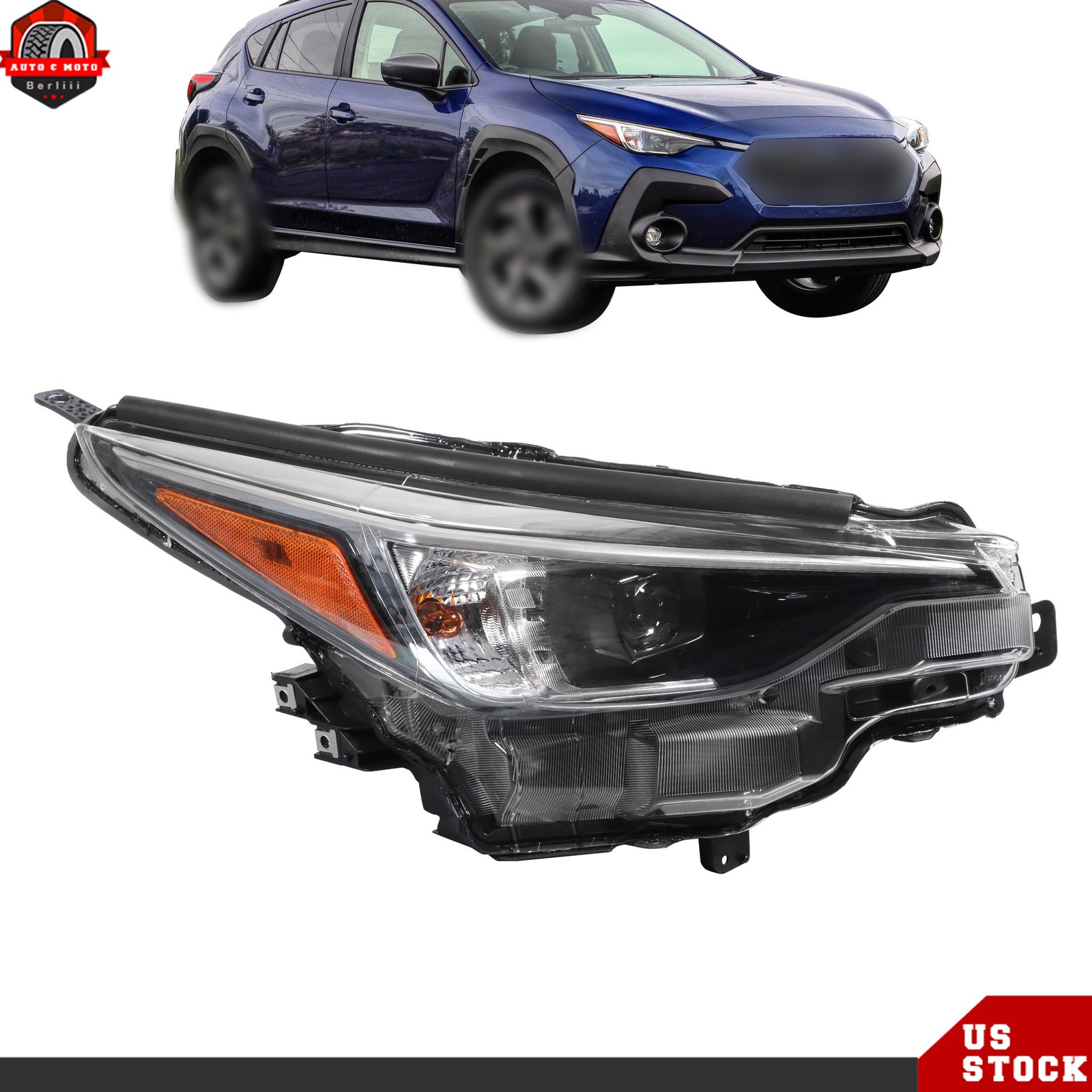 Right RH For 2024-2025 Subaru Impreza Crosstrek Headlight LED Headlamp Assembly