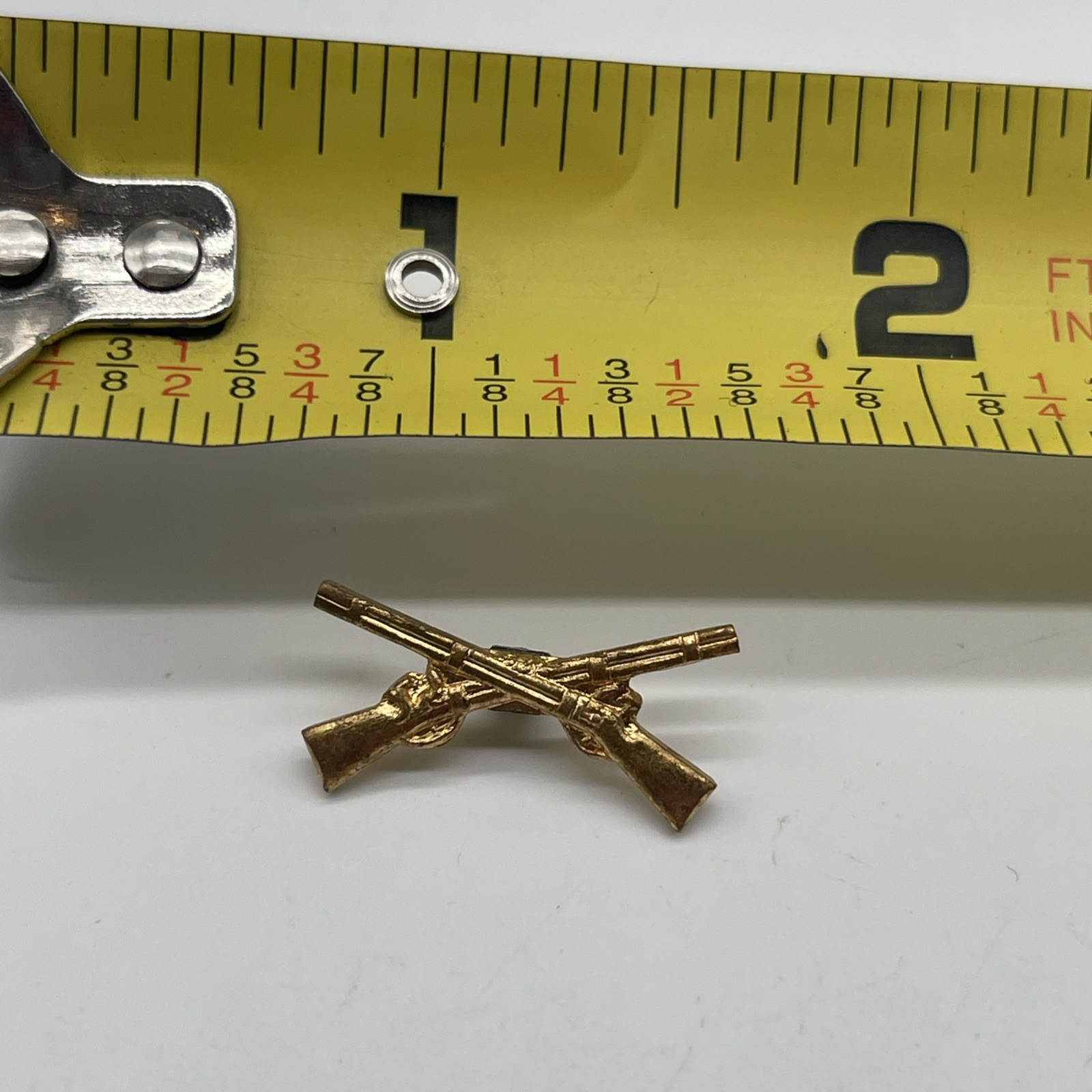 U.S. Military Army Infantry Officer Insignia Mini Collar Device Screw Back Pin