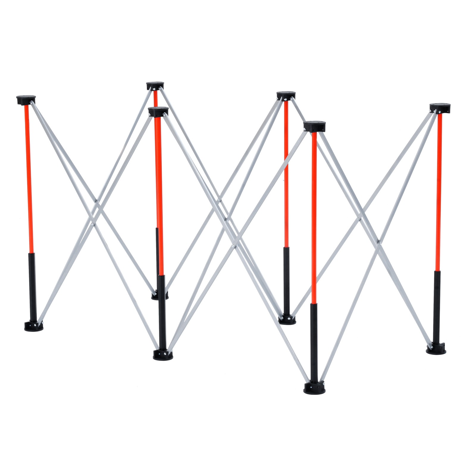 VEVOR Portable Folding Workstand 4.15 x 2.18ft Collapsible Work Stand 2500lbs