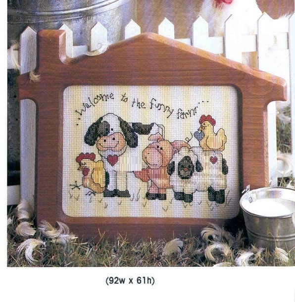 FUNNY FARM   CROSS STITCH PATTERN ONLY  -  FP WSUE