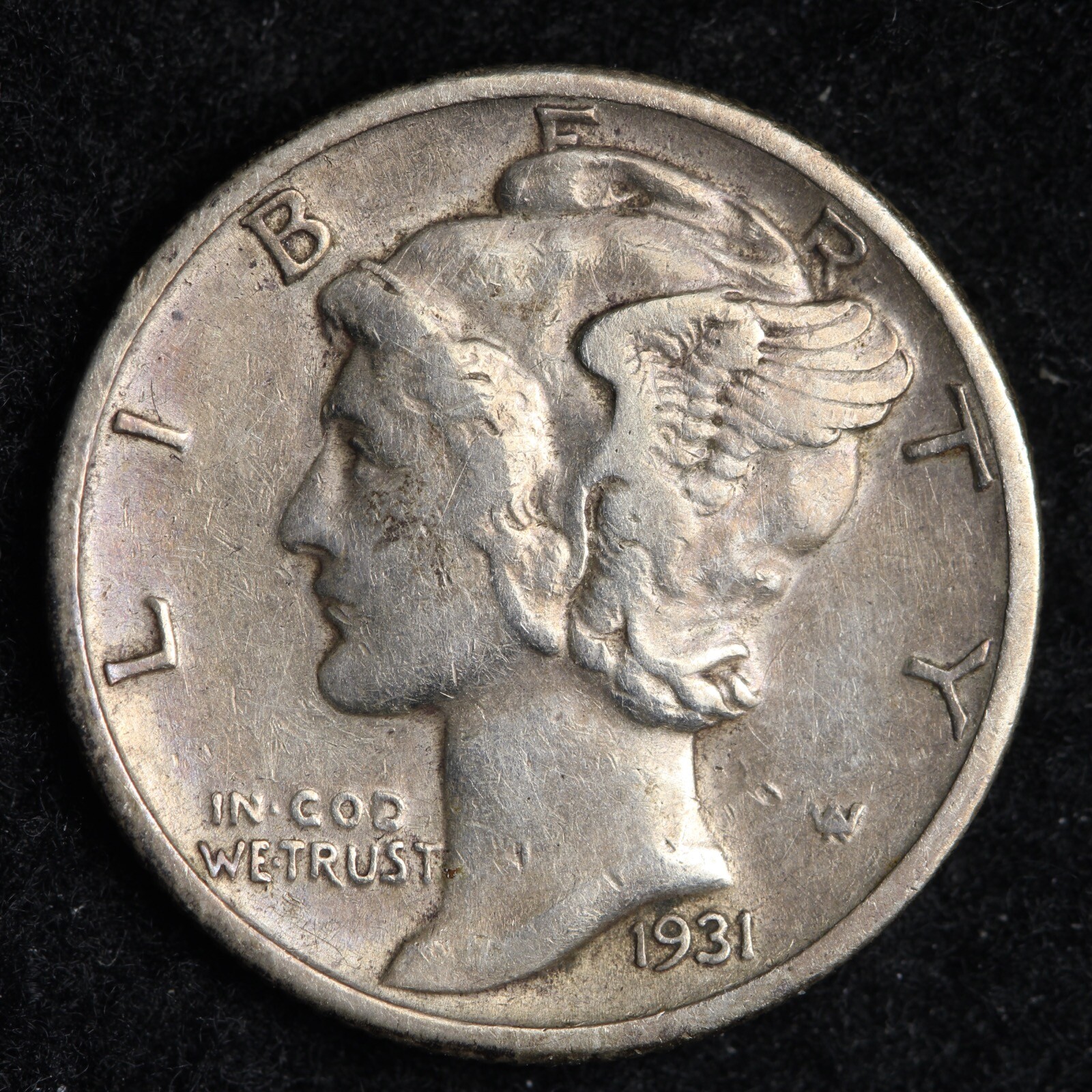 1931-S Mercury Silver Dime CHOICE AU E374 ZJNF