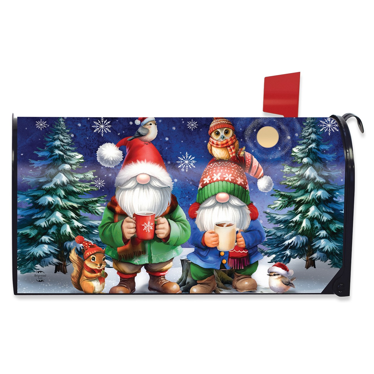 Briarwood Lane Warm Wishes Gnomes Mailbox Cover - Standard Size