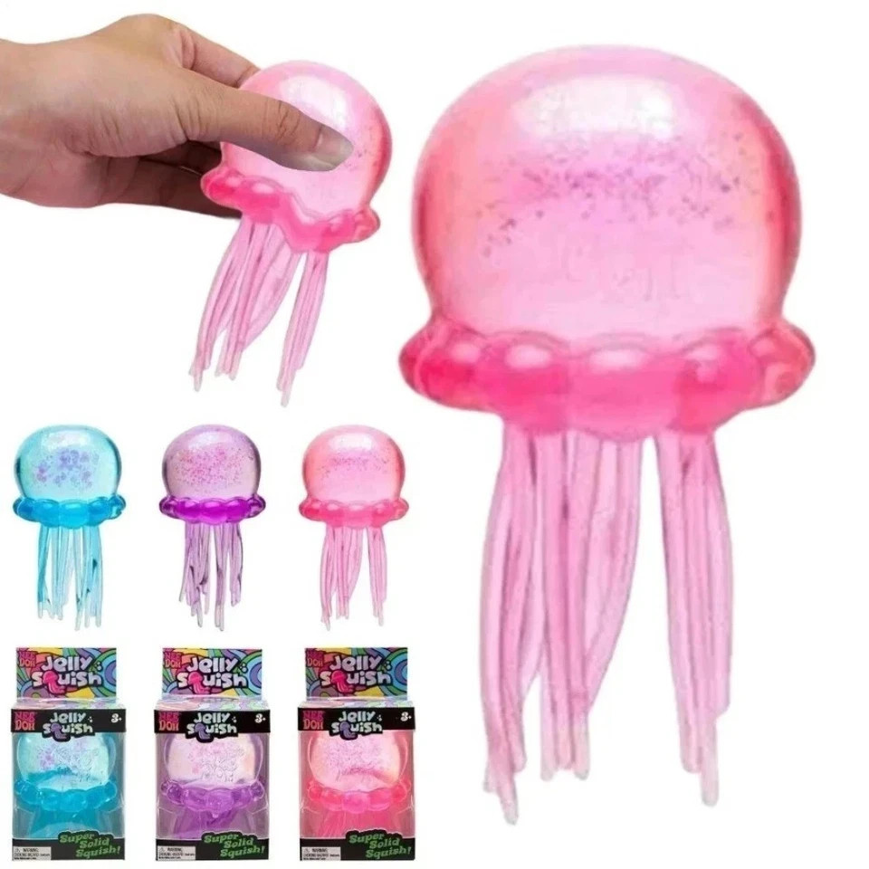 Jellyfish Squishy Stress Toy Fidget Sensory Squeeze Ball For Kids Adults Gift