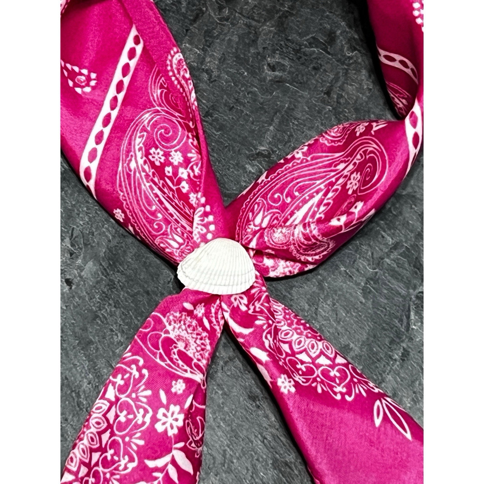 Coastal Cowgirl Shell Neckerchief Slide