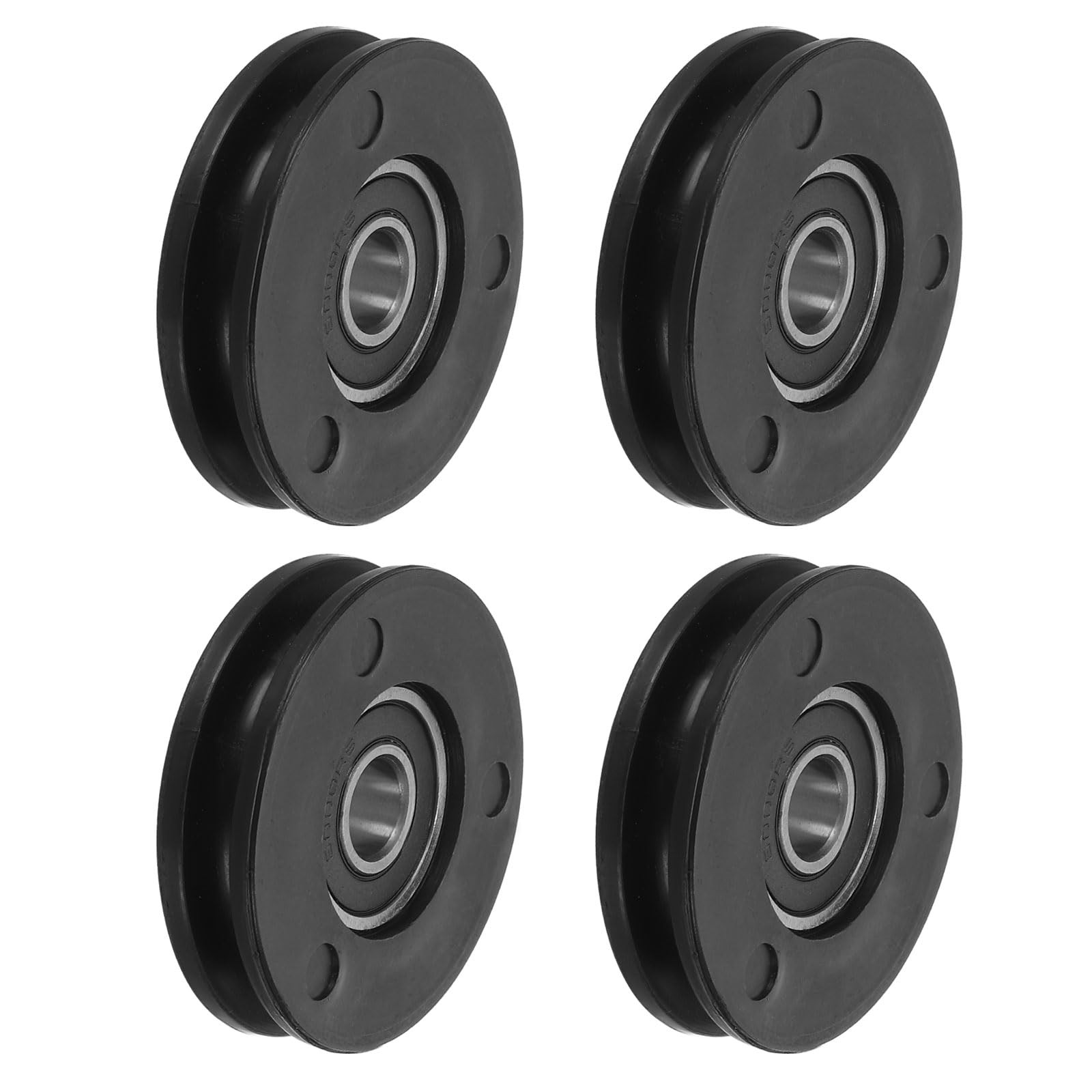 Universal Bearing Pulley Wheel 50mm/2", 4 Pack Nylon Bearing Pulley Wheel Lif...