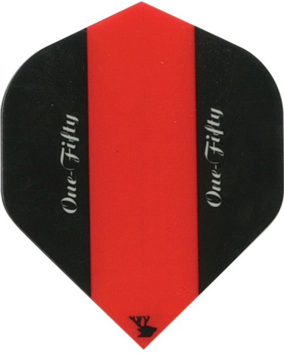 Dart Flights Elkadart™ 150 micron Red Black Extra Strong Dart Flights 5 sets