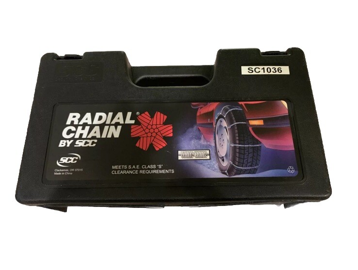 SCC SC1036 Radial Chain Cable Traction Tire Chain - Set Of 2