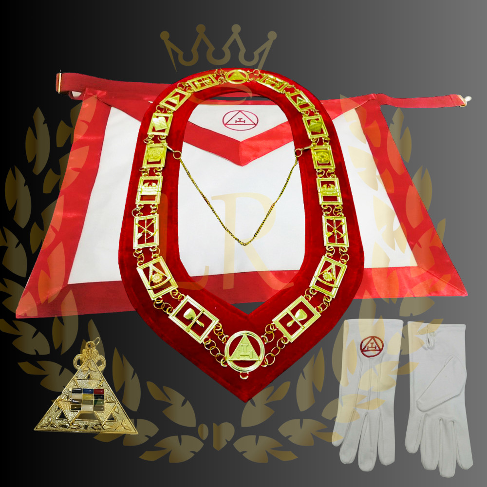 Masonic Royal Arch Masons Chapter Apron Package Premium Quality Ceremonial Wear