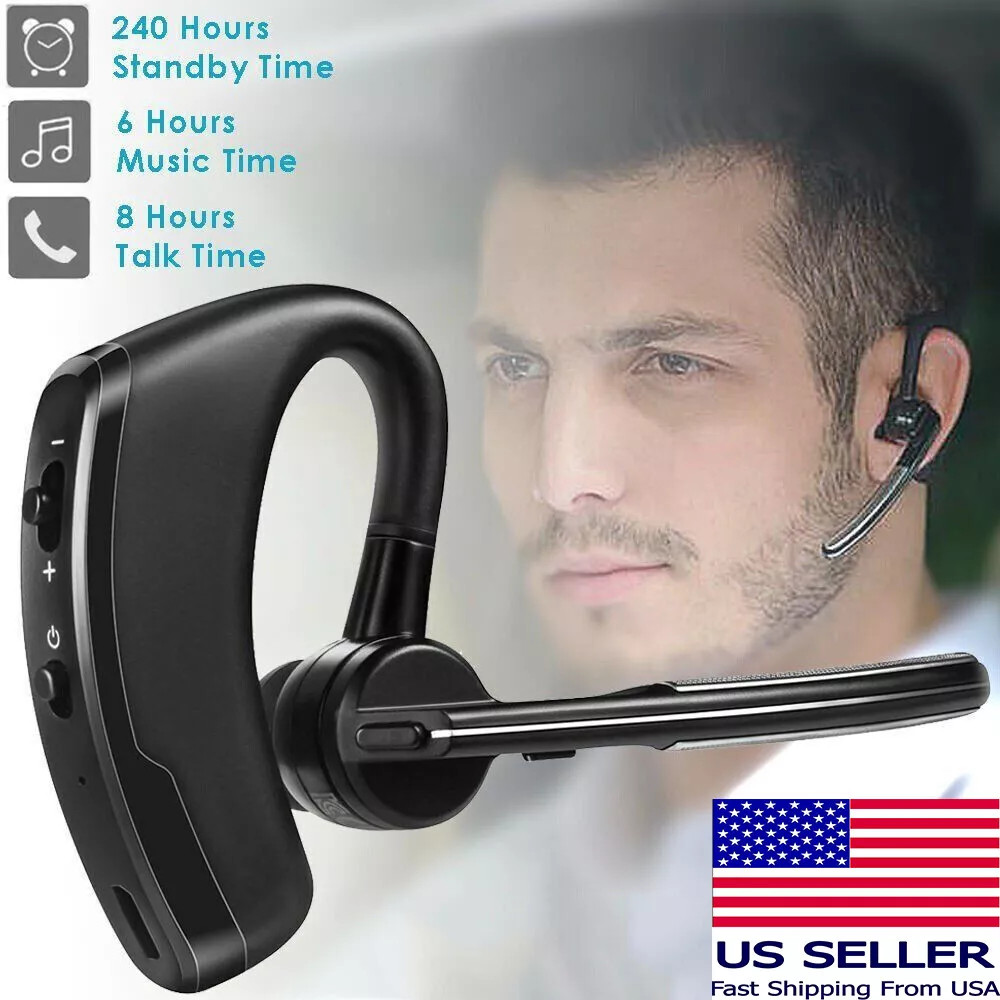 Bluetooth Wireless Headphones Mic Headset Earbuds Earphones hand free car phone
