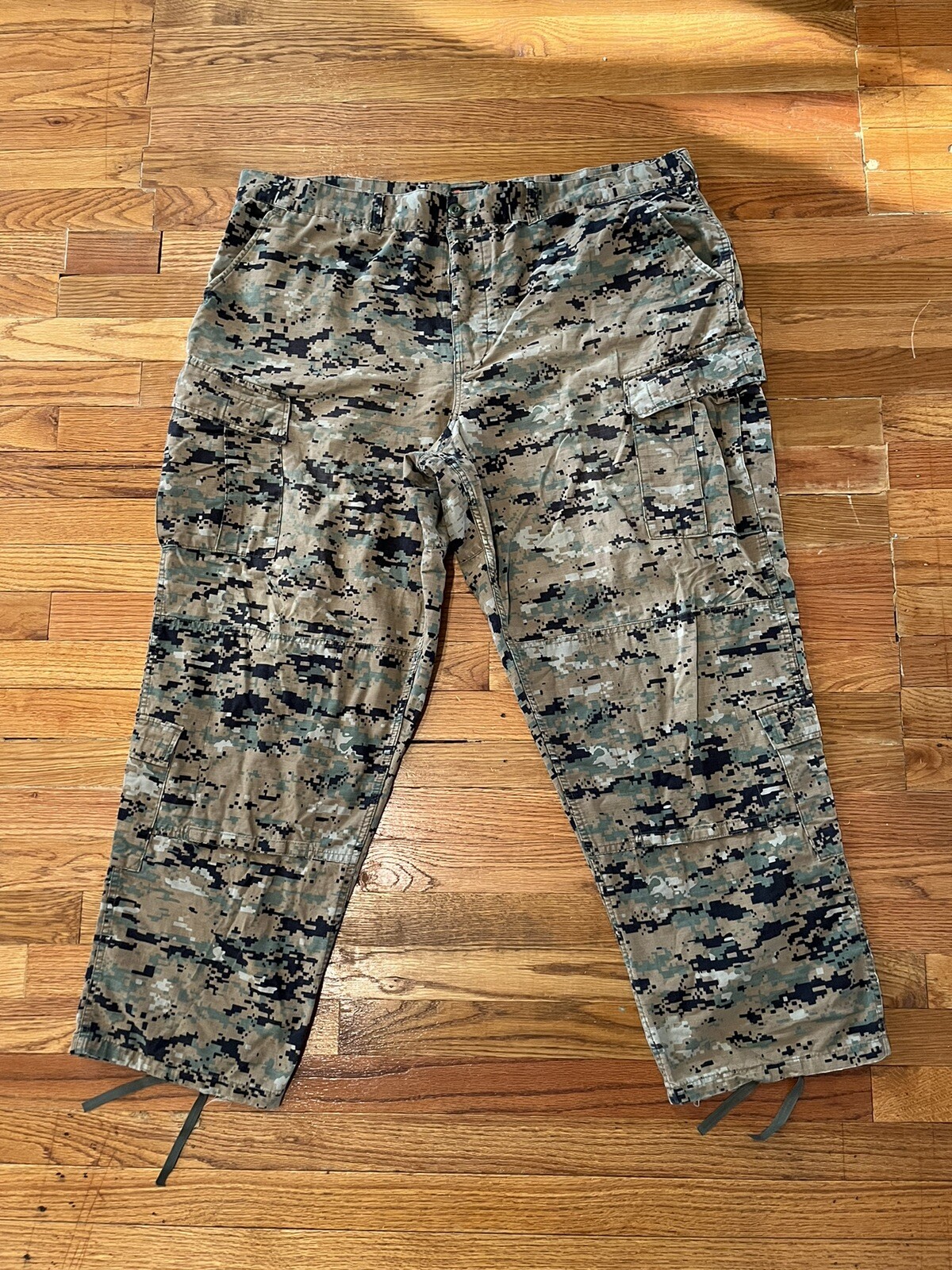 Woodland Camo Military Cargo Combat Pants Trousers Men XXL