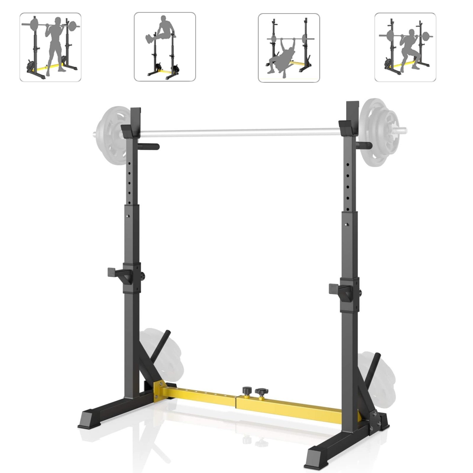 Adjustable Squat Rack Bench Press Rack Multifunction Barbell Stand Rack Home Gym