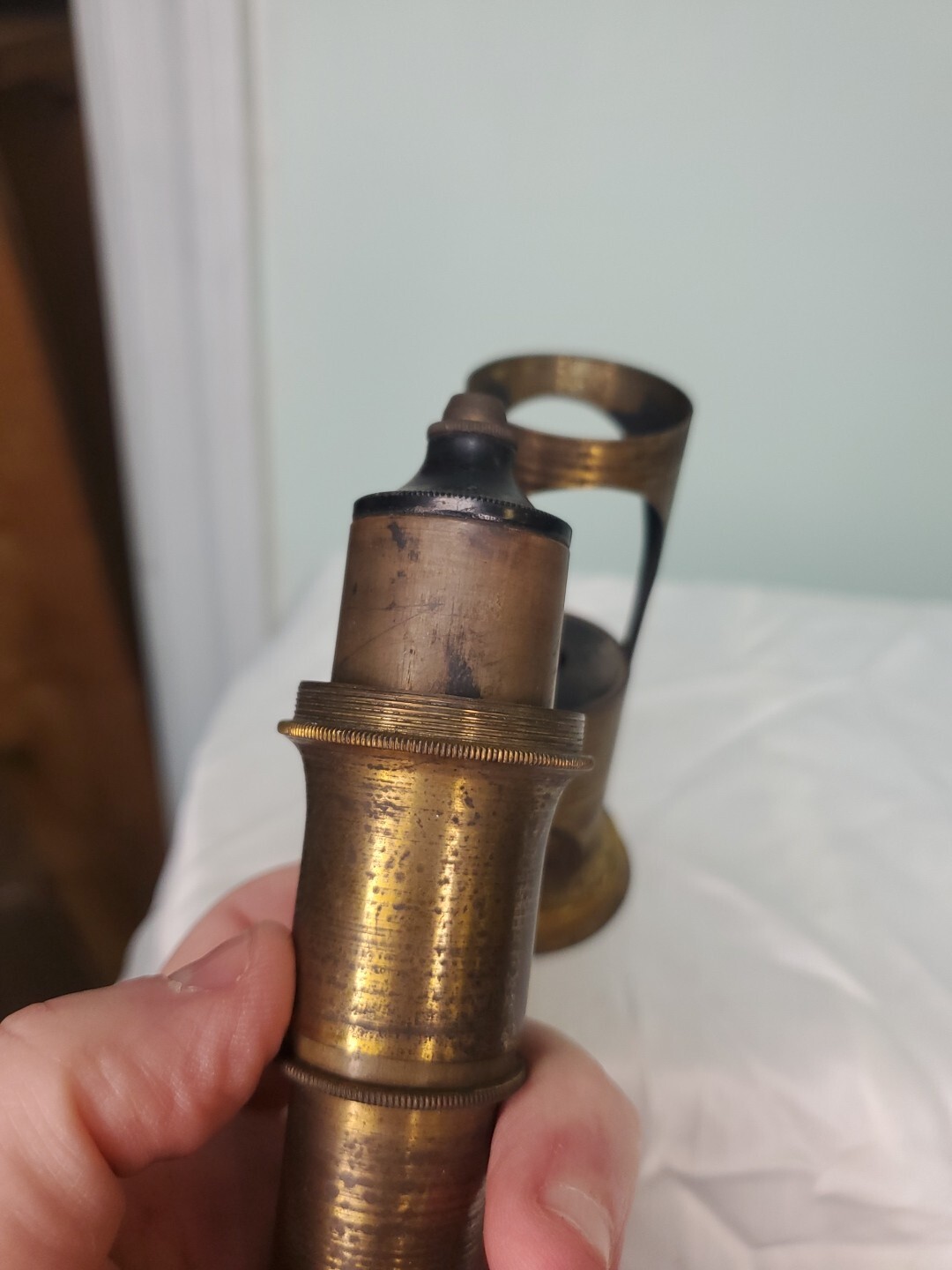 Antique Brass Field Microscope
