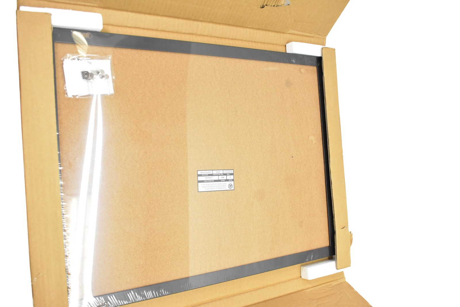 U Brands 026U00-01 17 X 23 MDF Frame Cork Bulletin Board Black Vietnam