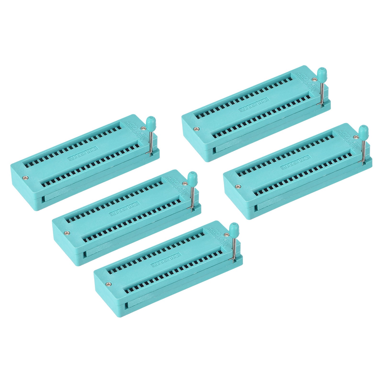 Universal IC Test ZIF Socket 40 Pin 3.0mm Pitch for Microcontroller, Chip 5 Pack