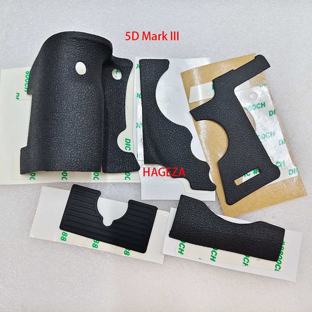 5pcs NEW Grip Rubber Cover Unit Tape for Canon 5D Mark III 5D3 Camera Skin Parts