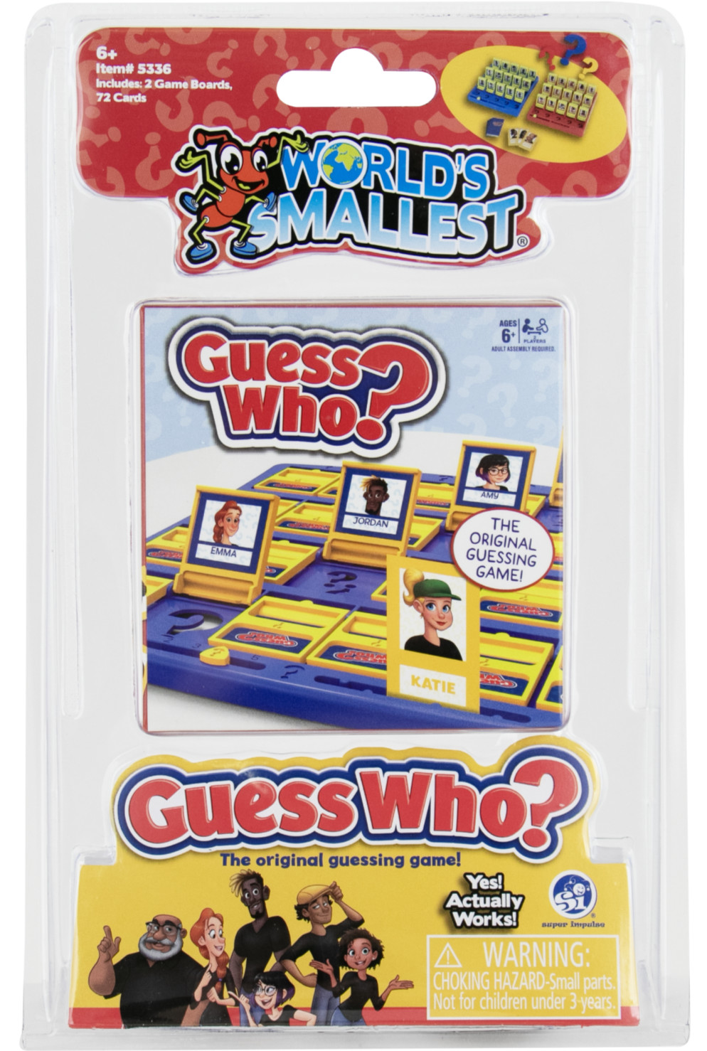 World's Smallest GUESS WHO? Classic Board Game Toy